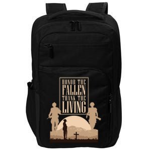 Honor The Fallen Thank The Living Military Pride Cute Gift Impact Tech Backpack