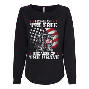 Honor The Fallen Veteran Themed Military Support Memorial Gift Womens California Wash Sweatshirt