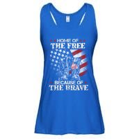 Honor The Fallen Veteran Themed Military Support Memorial Gift Ladies Essential Flowy Tank