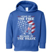 Honor The Fallen Veteran Themed Military Support Memorial Gift Toddler Hoodie