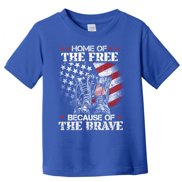 Honor The Fallen Veteran Themed Military Support Memorial Gift Toddler T-Shirt