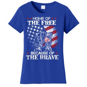 Honor The Fallen Veteran Themed Military Support Memorial Gift Women's T-Shirt