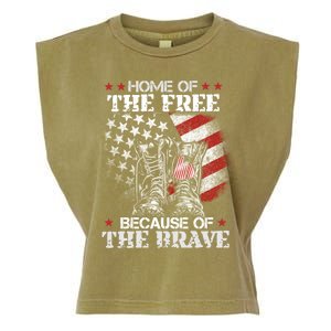 Honor The Fallen Veteran Themed Military Support Memorial Gift Garment-Dyed Women's Muscle Tee