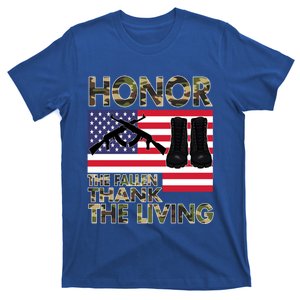 Honor The Fallen Thank The Living Memorial Day Decorations Funny Gift T-Shirt