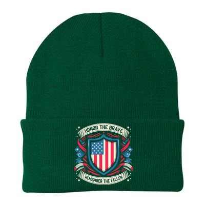 Honor The Fallen Veteran Military Veterans Day Knit Cap Winter Beanie