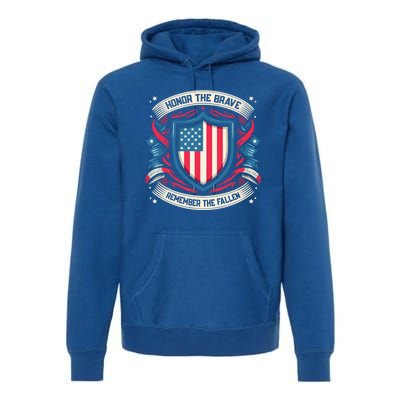 Honor The Fallen Veteran Military Veterans Day Premium Hoodie