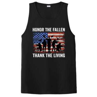 Honor The Fallen Thank The Living Soldiers Memorial Day Meaningful Gift PosiCharge Competitor Tank