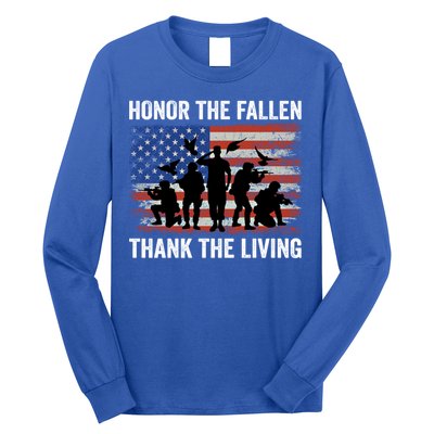 Honor The Fallen Thank The Living Soldiers Memorial Day Meaningful Gift Long Sleeve Shirt