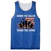 Honor The Fallen Thank The Living Soldiers Memorial Day Meaningful Gift Mesh Reversible Basketball Jersey Tank