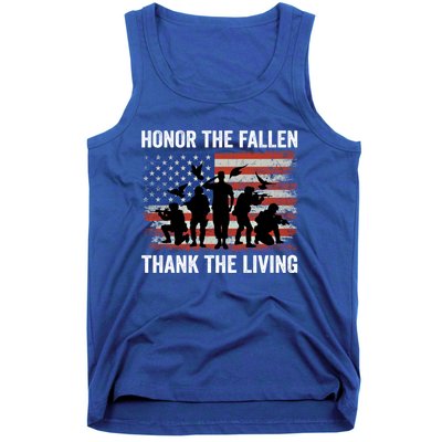 Honor The Fallen Thank The Living Soldiers Memorial Day Meaningful Gift Tank Top