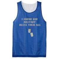 Honor The Fallen Veteran Military Support Great Gift Mesh Reversible Basketball Jersey Tank