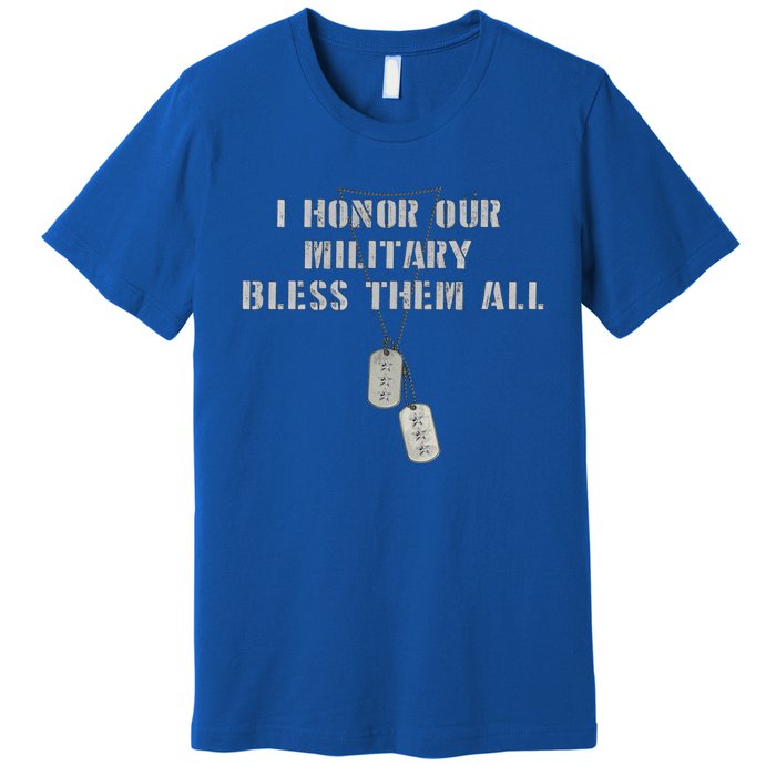 Honor The Fallen Veteran Military Support Great Gift Premium T-Shirt