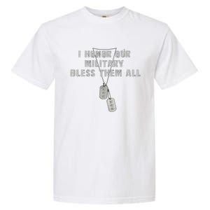 Honor The Fallen Veteran Military Support Great Gift Garment-Dyed Heavyweight T-Shirt