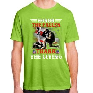 Honor The Fallen Veteran Themed Military Support Cool Gift Adult ChromaSoft Performance T-Shirt