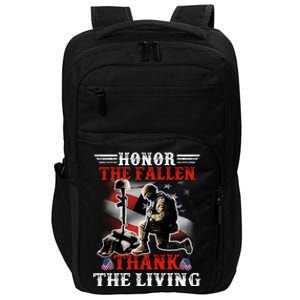 Honor The Fallen Veteran Themed Military Support Cool Gift Impact Tech Backpack