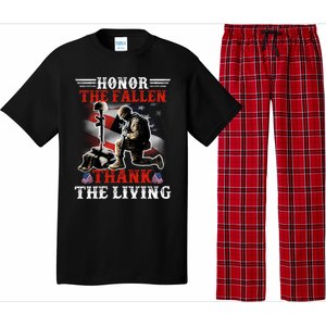 Honor The Fallen Veteran Themed Military Support Cool Gift Pajama Set