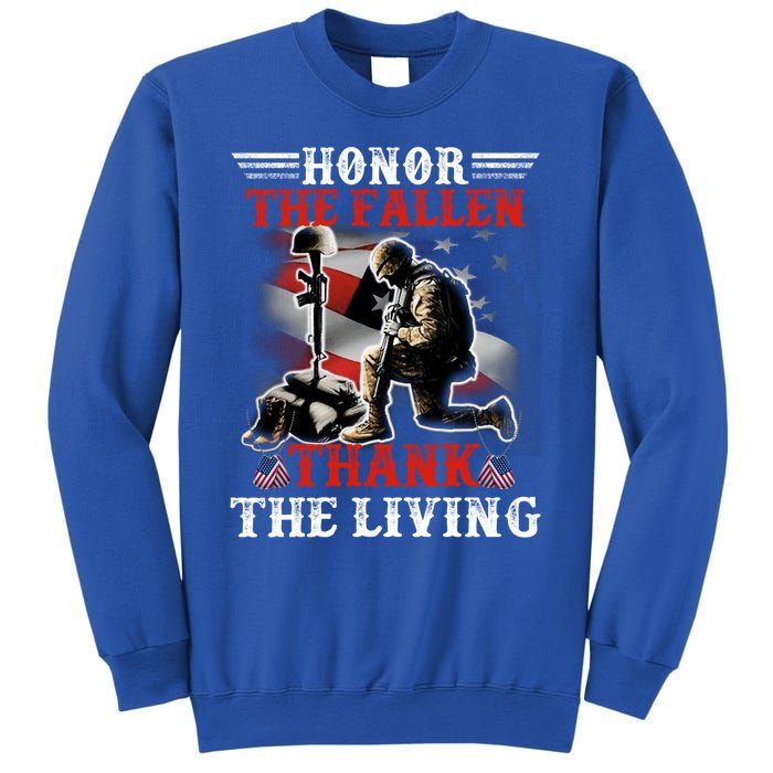 Honor The Fallen Veteran Themed Military Support Cool Gift Sweatshirt