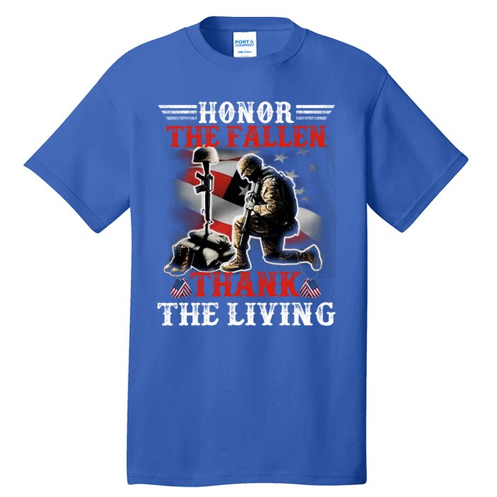 Honor The Fallen Veteran Themed Military Support Cool Gift Tall T-Shirt