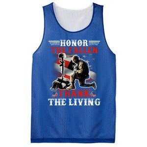 Honor The Fallen Veteran Themed Military Support Cool Gift Mesh Reversible Basketball Jersey Tank