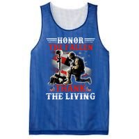 Honor The Fallen Veteran Themed Military Support Cool Gift Mesh Reversible Basketball Jersey Tank