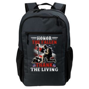 Honor The Fallen Veteran Themed Military Support Cool Gift Daily Commute Backpack