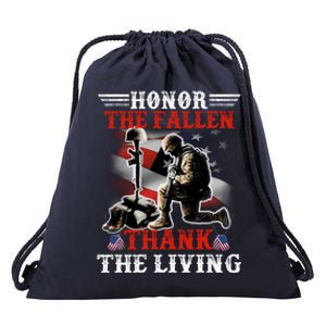 Honor The Fallen Veteran Themed Military Support Cool Gift Drawstring Bag