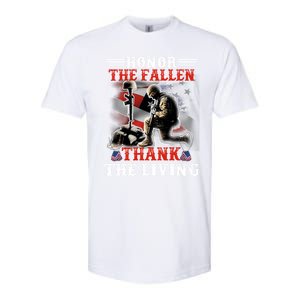 Honor The Fallen Veteran Themed Military Support Cool Gift Softstyle CVC T-Shirt