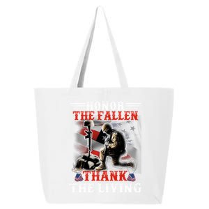 Honor The Fallen Veteran Themed Military Support Cool Gift 25L Jumbo Tote