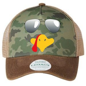 Happy Thanksgiving Funny Turky Sunglasses Legacy Tie Dye Trucker Hat