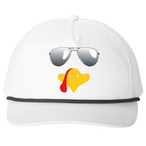 Happy Thanksgiving Funny Turky Sunglasses Snapback Five-Panel Rope Hat