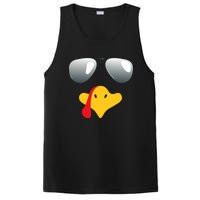 Happy Thanksgiving Funny Turky Sunglasses PosiCharge Competitor Tank