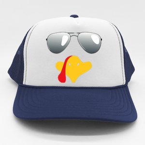 Happy Thanksgiving Funny Turky Sunglasses Trucker Hat