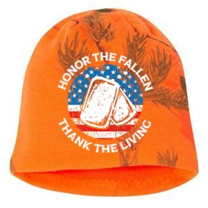 Honor The Fallen Thank The Living Veterans Day Appreciation Cool Gift Kati - Camo Knit Beanie