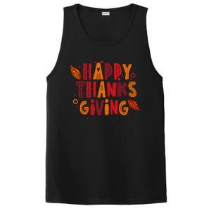 Happy Thanksgiving Funny Turkey Day Holiday Gift Meaningful Gift PosiCharge Competitor Tank