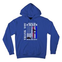 Honor The Fallen Thank The Living Memorial Veteran Thank You Funny Gift Hoodie