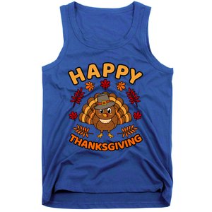 Happy Thanksgiving Funny Turkey Family Graphic Cool Gift Tank Top