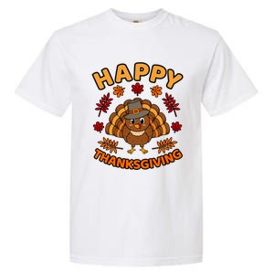 Happy Thanksgiving Funny Turkey Family Graphic Cool Gift Garment-Dyed Heavyweight T-Shirt