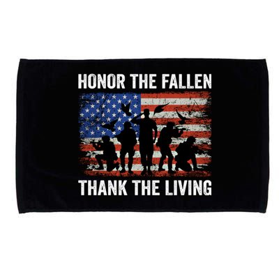 Honor The Fallen Thank The Living Soldiers Memorial Day Meaningful Gift Microfiber Hand Towel