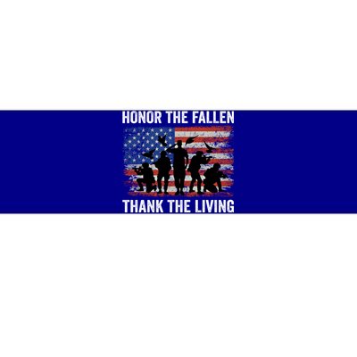 Honor The Fallen Thank The Living Soldiers Memorial Day Meaningful Gift Bumper Sticker