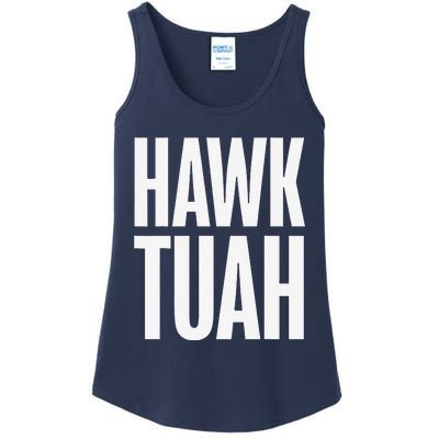 Hawk Tuah Funny Gag Gift Ladies Essential Tank