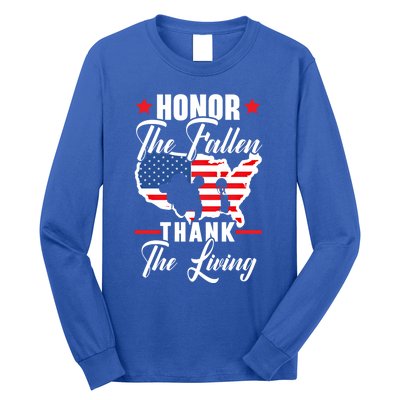 Honor The Fallen Thank The Living Usa American Memorial Day Great Gift Long Sleeve Shirt