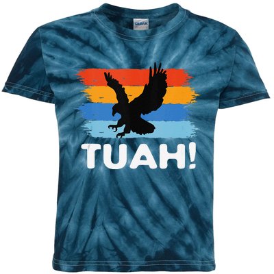 Hawk Tush Funny Parody Meme Vintage Retro Eagle Design Kids Tie-Dye T-Shirt