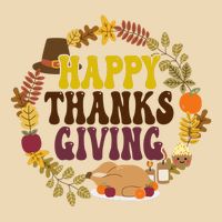 Happy Thanksgiving Fall Holiday Drawstring Bag