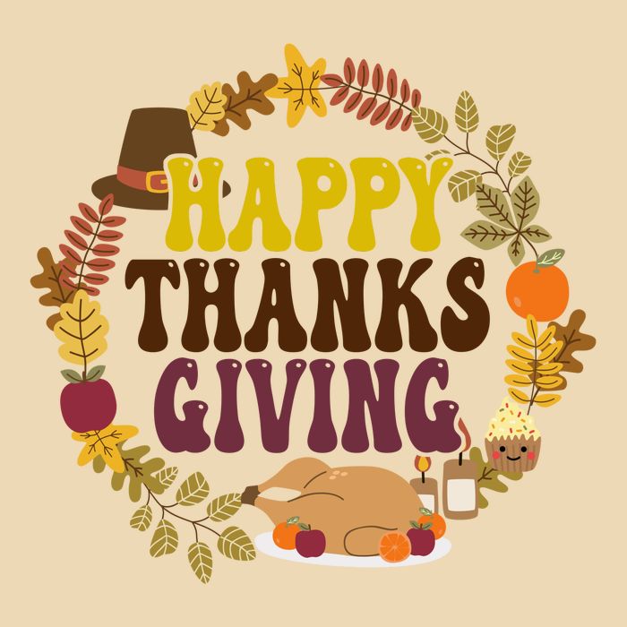 Happy Thanksgiving Fall Holiday Drawstring Bag