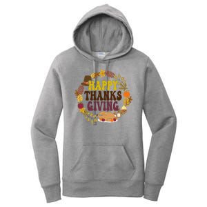 Happy Thanksgiving Fall Holiday Women's Pullover Hoodie