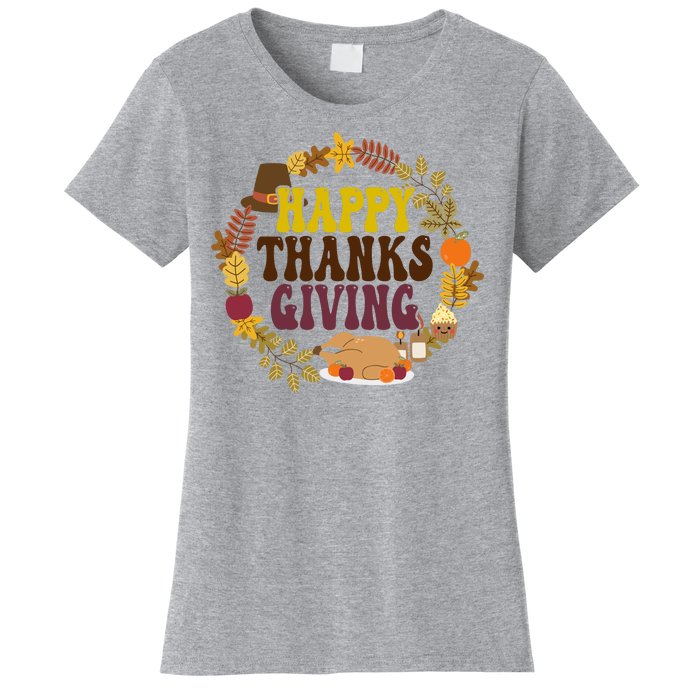 Happy Thanksgiving Fall Holiday Women's T-Shirt