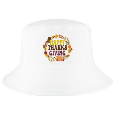 Happy Thanksgiving Fall Holiday Cool Comfort Performance Bucket Hat