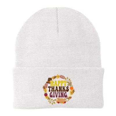 Happy Thanksgiving Fall Holiday Beanie