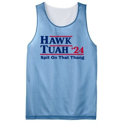 Hawk Tuah Funny Saying Mesh Reversible Basketball Jersey Tank