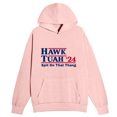 Hawk Tuah Funny Saying Urban Pullover Hoodie